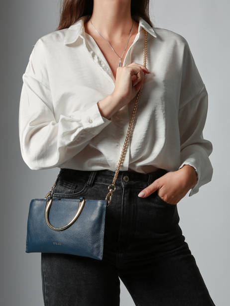 Handtassen Tradition Leder Etrier Blauw tradition ETRA052M ander zicht 1